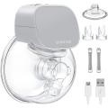 Patsnap Breast Pump, Wearable Hands Free Electric Breast Pumps, Portable Rechargeable Breastfeeding Pump With 2 Mode & 5 Levels, Super Quiet & Leak Proof Milk, 180ml Milk Collector, 24mm Flange.. 