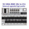 5s 100A BMS balanced  18v to 21v bms  Lithium Battery Protection Circuit Board  21V 3.7V 100A Li-Polymer Balance Charging 18.15 volt 21.1 volt lithium-ion battery bms 100a bms price in pakistan. 