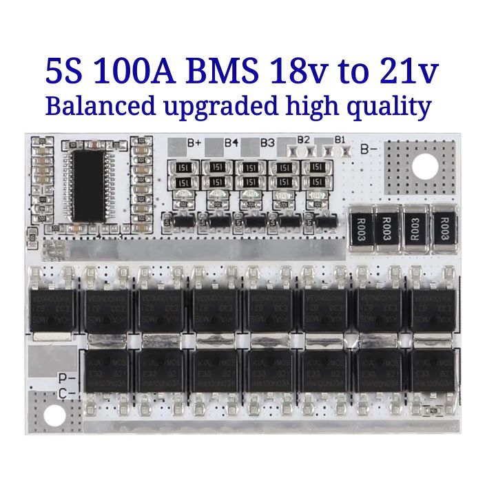 5s 100A BMS balanced  18v to 21v bms  Lithium Battery Protection Circuit Board  21V 3.7V 100A Li-Polymer Balance Charging 18.15 volt 21.1 volt lithium-ion battery bms 100a bms price in pakistan