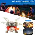 Foldable Camping Stove, Portable Hiking Stoves Easy Cleaning Non Slip Simple Operation Stable Electronic Ignition Device for Fishing. 