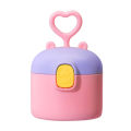 Lovely baby milk powder food storage box portable infant feeding snack fitness protein shake powder moisture-proof container. 