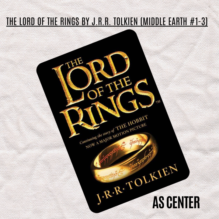 The Lord of the Rings By J R R Tolkien (Middle Earth #1-3) | Daraz.pk