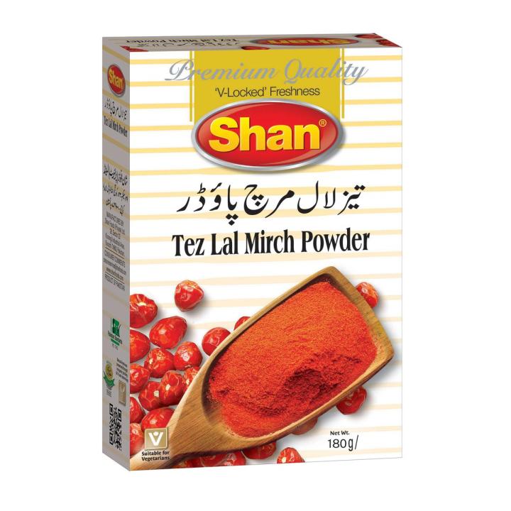 SHAN TEZ LAL MIRCH POWDER 180 GM NP