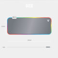 FanTech MPR800s Firefly RGB Backlit Gaming XL Mouse Pad with 14 Spectrum Lighting Modes – Space Edition – 800x300x4MM. 