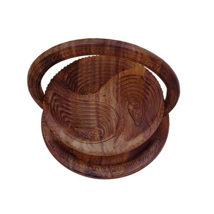 WOODEN BASKET COLLAPSIBLE