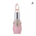 Jelly Flower Lipstick Change Color Lip Balm Moisturizing Crystal Color Gloss Nutritious Lip Lasting Waterproof Translucent. 