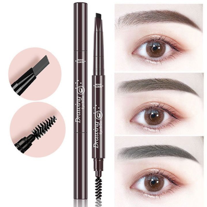 Eyebrow pencil Double Shade with brush 2in1 for women