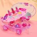 Creative Simulation Cosmetics Toy Set Realistic Expertly Crafted Convenient Kids DIY Funny Makeup Toy for Girl Play Pretend Game. 