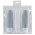 【Footprint】 Silicone Travel Bottles Leak Proof Squeezable Refillable Travel Accessories Portable Toiletries Containers Travel Size Cosmetic. 