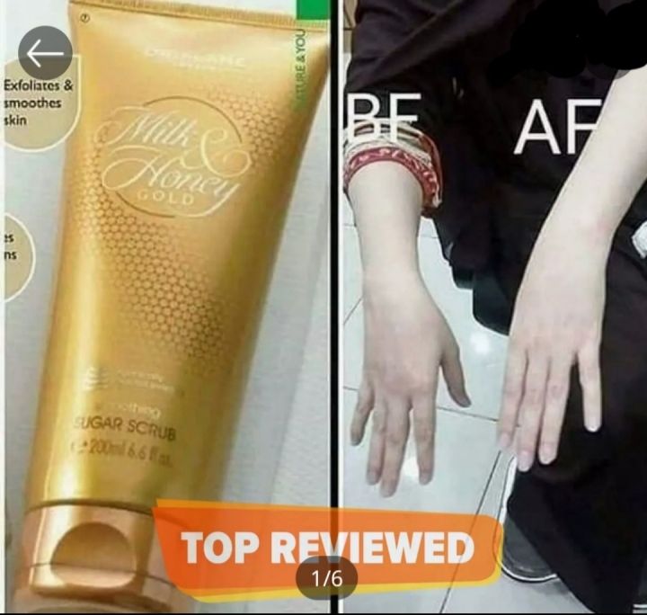 Milk%20And%20Honey%20Gold%20Sugar%20Scrub%20200%20Ml%20Gently%20Exfoliating%20Body%20Scrub%20with%20Natural%20Ingredients%20for%20Soft%20Smooth%20Skin%20-%20Image%203