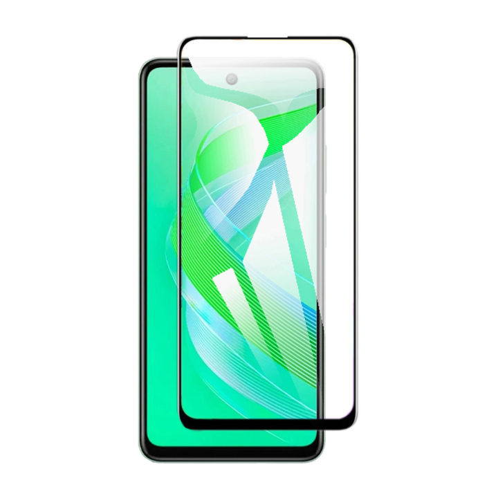 Infinix Smart 10 Black 9D/5D/6D /10D/11D/21D Tempered Glass Screen Protector Edge to Edge Full Glue Premium Quality For Infinix Smart 10