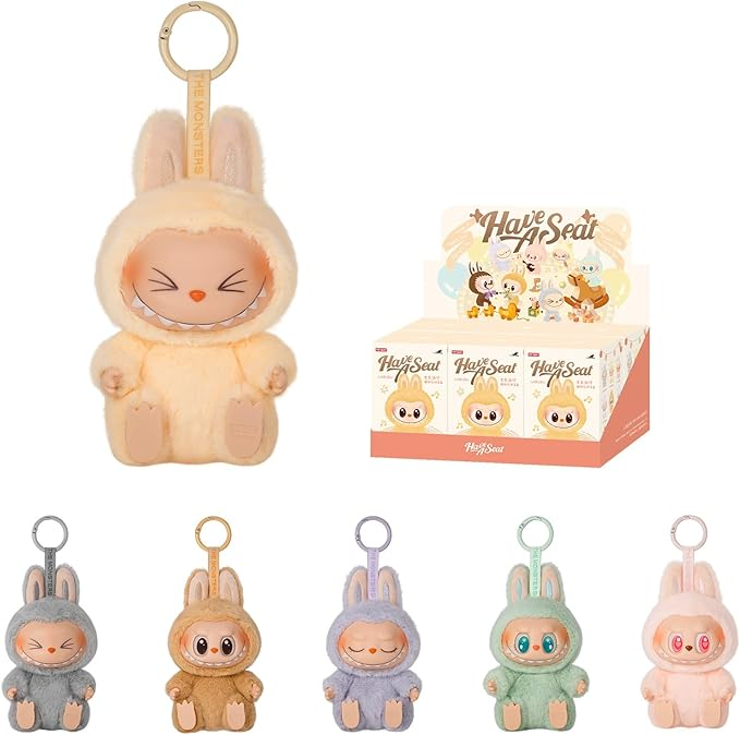 Labubu Doll |Have a Seat| Series Vinyl Plush Blind Box Series Limited Edition Collectible Figures Cute Sitting Poses Unique Designs Gift for Kids and Adults