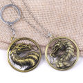 Game Mortal Kombat Keychain Metal Alloy Animal Dragon Key Ring Holder Chaveiro Gift for Men Car Key Accessories. 