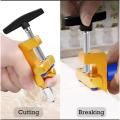 Glass & Tile cutter multifunction portable cutter best quality 100% orignal product  easy to use  best for home use and decoration  glass cutting  stro Ceramic Tile Gl Cutting One-Piece Cutter Portable Multifunctional Tool 2-In-1 Multifunctional Hand Tool. 