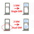 For Samsung Galaxy S20 Plus S20+ Ultra G980 G985 G988 Sim Card Reader Holder Dual Single Chip Tray Holder Slot Adapter. 