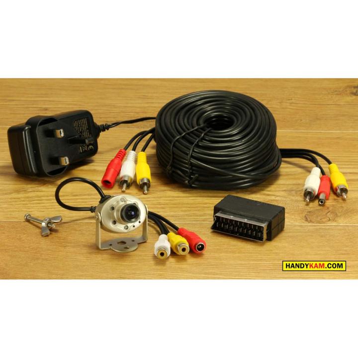 Handykam School & Research / Wildlife Auto Switching Infrared Colour Camera Kit with Mic, 20m Cable, Power Supply & Connectors (Product of UK)