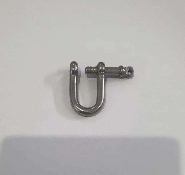 4%20or%206%20or%208-Piece%20Pack%20-%20M4%20Stainless%20Steel%20Dee%20Shackle%205/32"%20(4mm)%20Forged%20D%20Shackle%20with%20Screw%20Pin,%20Silver%20Color%20-%20Image%205