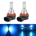 Super Bright H8 H9 H11 LED Headlight Bulb Kit HIGH/LOW Beam Light 8000LM 8000K Ice Blue 80W. 