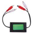 2 Channel RCA Audio Noise Filter Ground Loop Isolator for Car Home Stereo. 