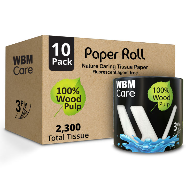 (Pack%20of%2010)%20WBM%20Toilet%20Tissue%20Roll%20-%203%20PLY%20%20%7C%20Super%20Abosrbent%20Toilet%20Paper%20Roll%20(230s)%20-%20Image%202