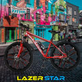 LAZER STAR 26 INCH BICYCLE , CYCLE FOR RACING , MOUNTAIN BIKE , ROAD BIKE WITH 10 GEARSors Brakes: hydraulic Brake System Suitable Age: 11-40 Type: Racing Edition. 