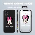 For Samsung A72 5G New Cartoon Minnie Mickey Mouse Design Side Design Phone Case Square Edge Pattern Liquid Silicone Casing Full Cover Camera Shockproof Protective Case. 