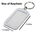 Customize Keychain Acrylic with Name/Logo/Design Double Sided. 