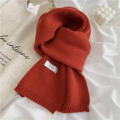 Solid Color Soft Scarf For Women Autumn And Winter Warm Lovely Knit Neck. 