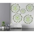 Gerbera Daisy Flowers Reusable Stencil For Canvas And Wall Painting. 