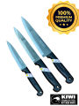 3 PIECE KIWI CHEFF KNIFE SET-PROFESSIONAL KIWI KNIFE 188 MODEL-MADE IN THAILAND KIWI KNIFE SET FOR PROFESSIONAL CHEFFS USE AND KITCHEN USE-IMPORTED KNIFES SET-IMPORTED KIWI KNIFES FOR MEAT AND VEGETABLE CUTTING IPROFESSIONAL RESTAUTANT USE KIWI KNIFE. 