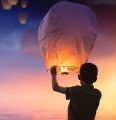 Sky Lantern Chinese Paper Sky Flying Wishing Lantern Lamp Candle Party Wedding Wish. 
