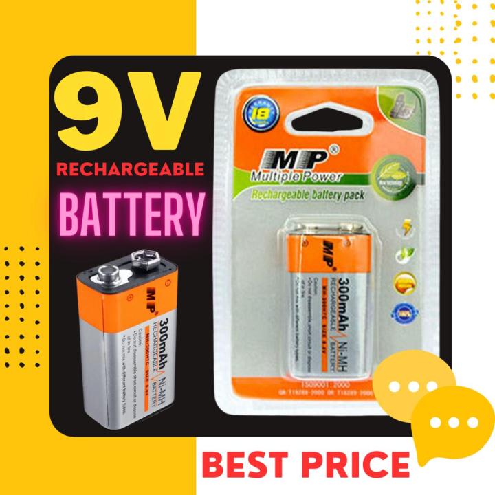 300mAh Ni-Mh Rechargeable 9V Battery