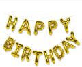 Happy Birthday Foil Balloon (16 Inches) Set With 50 Pc’s Golden, Black and Silver Balloons / Happy Birthday Foil Banner/ Happy Birthday Banner For (Boys & Girls)/ Happy Birthday Backdrop Banner for Party Decorations.. 