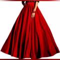 Women's Satin Silk Skirt Red. 