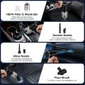 Fast & Rechargeable - Vacuum Cleaner - 3 In 1 Vacuum Cleaner - Best For Home & Car - Cordless Handheld Design - USB Charging - Powerful Suction Motor - Compact Dust Remover For Sofa, Bed & Keyboard. 
