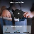 seacosmo Wireless Charger, 4-in-1 Foldable Portable Wireless Charger, 18 W Inductive Charging Station Compatible with iPhone 14/13/12/11/XS/XR/X/8, Galaxy S22/S21/S20, iWatch, AirPods. 