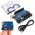 Arduino Uno R3 Starter Kit with USB Cable - New, DIY Electronics & Programming Project Starter Set. 