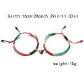 Rope Palestine flag bracelet Handmade Magnetic Flag Palestine Magnetic bracelet Green Black Blue 2pcs Palestine Patriot gift for Casual wear Supporter accessory Friendship bracelet Statement jewelry. 