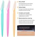 Pack Of 3 Twinkle Eyebrow Razor With Multicolor Stainless Steel Razor Face Hair Removal Razors Mini-Trimmer Shaper and Shaver for Girls & Womens  Facial Razor For Girls - 3 in 1. 