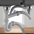 Sink waste Double bowl kitchen pipe kit fitting complete. 