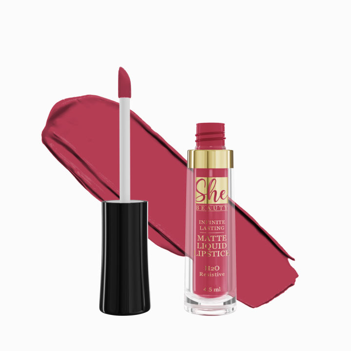 Liquid Lipstick by She Beauty - Shade Brick Red