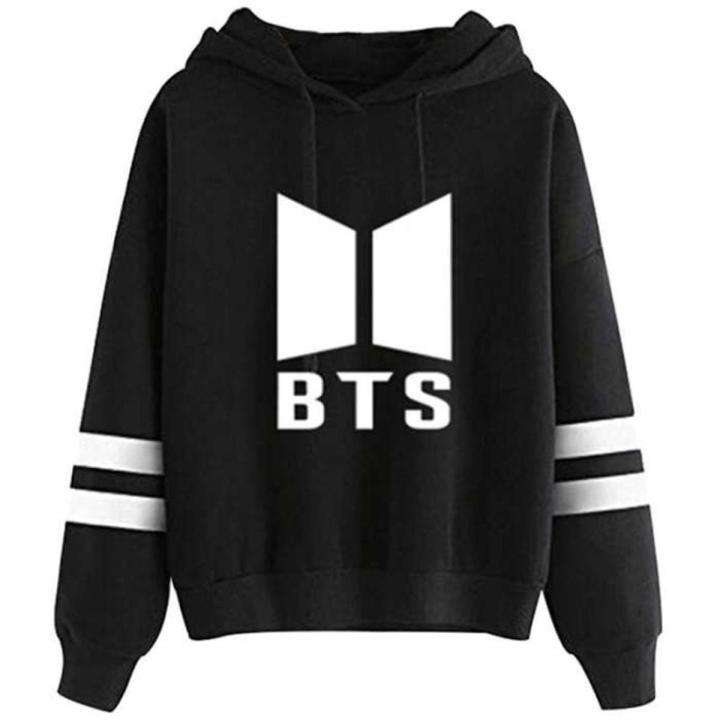 TAG ONE GARMENTS    11.11 Penti BTS Hoodie Bangtan Spring Hooded Sweatshirt Hip Hop Patchwork Hoodies With Pocket 852
