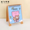 【NEW】 2022 2023 Cute Animal Cat Mini Desk Calendar Decoration Stationery School Supplies Kawaii Desk Calendars Office Supplies. 