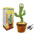 Dancing Cactus Talking Toy, Cactus Plush Toy, Wriggle & Singing Recording Repeat What You Say Funny Education Toys for Babies Children Playing(Cactus Toy). 
