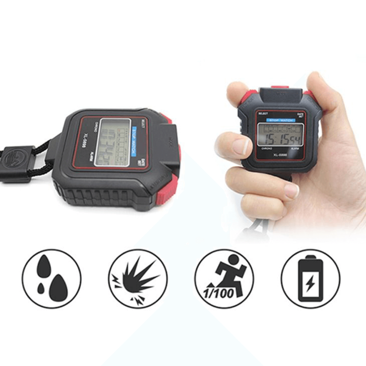 Handheld Digital LCD Sports Stopwatch Professional Chronograph Counter Timer High quality Multifunction Portable Outdoor