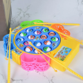 Fishing Game Toy Set with Rotating Board with Music On/Off Switch for Kids. 