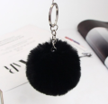 Pack of 3 Pom Pom Keychains Fluffy for Girls. 