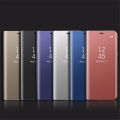 For Huawei P9 Plus Phone Case, Smart Clear View Cover Flip Stand Mirror Casing. 