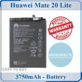 Huawei Mate 20 Lite Battery EB386589ECW Replacement Premium Quality 3750mAh For Huawei Mate 20 Lite. 