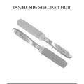 Double Side Foot FIler Foot Scraper Stainless Steel Double Side Foot Filer, Pedicure Foot Scrub Callus Remover Hard Skin Scraper Filer Double Sided.. 
